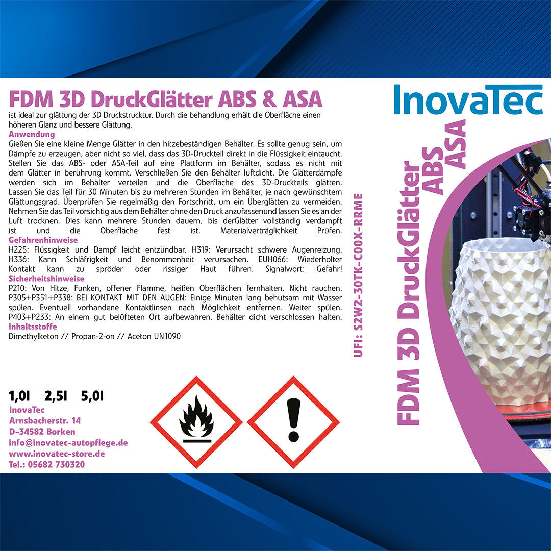 3D DruckGlätter ABS & ASA