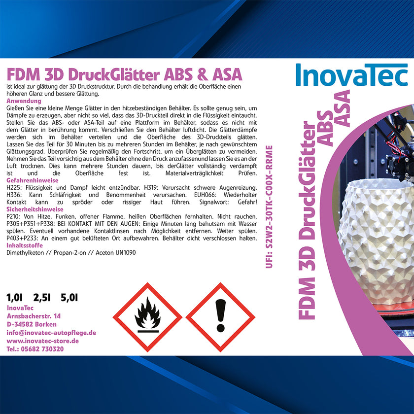 3D DruckGlätter ABS & ASA