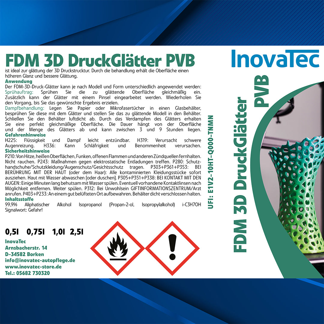 3D DruckGlätter FDM PVB
