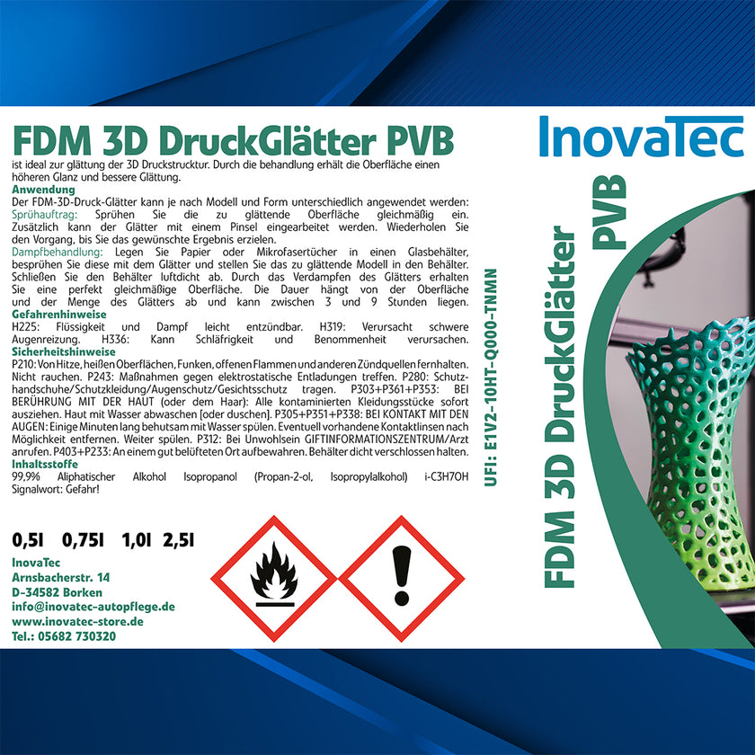 3D DruckGlätter FDM PVB