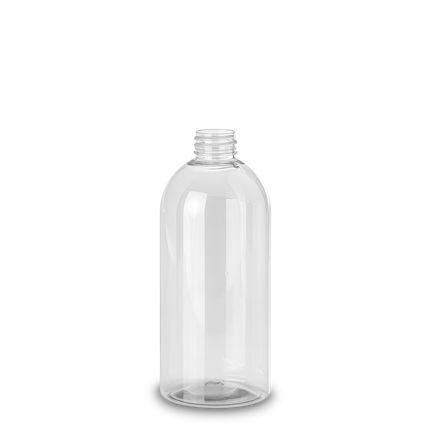 500 ml Boston Round - PET - klar - 28/410