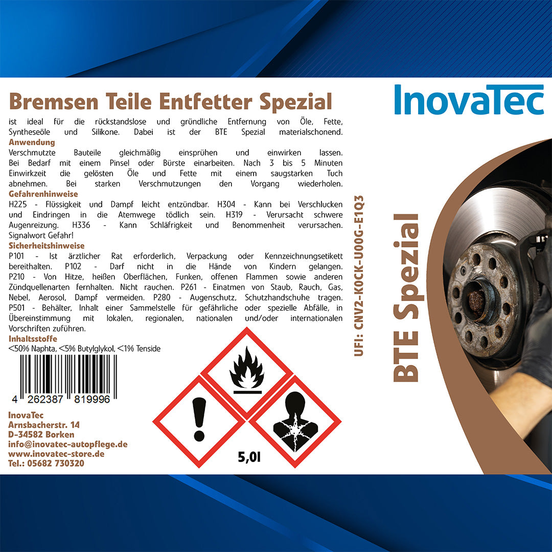 BTE Spezial Bremsen Teile Entfetter