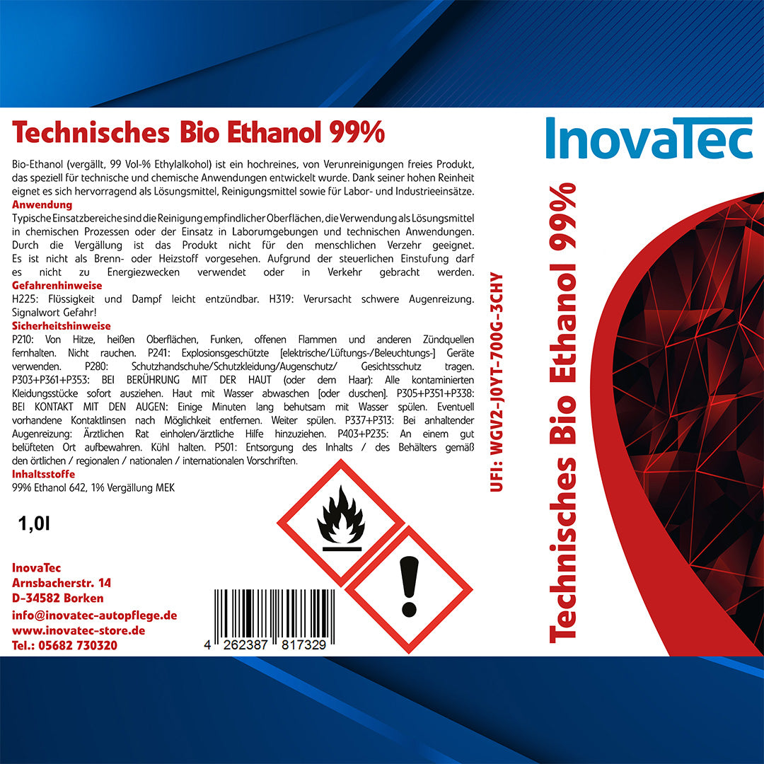 Technisches Bio Ethanol 99%