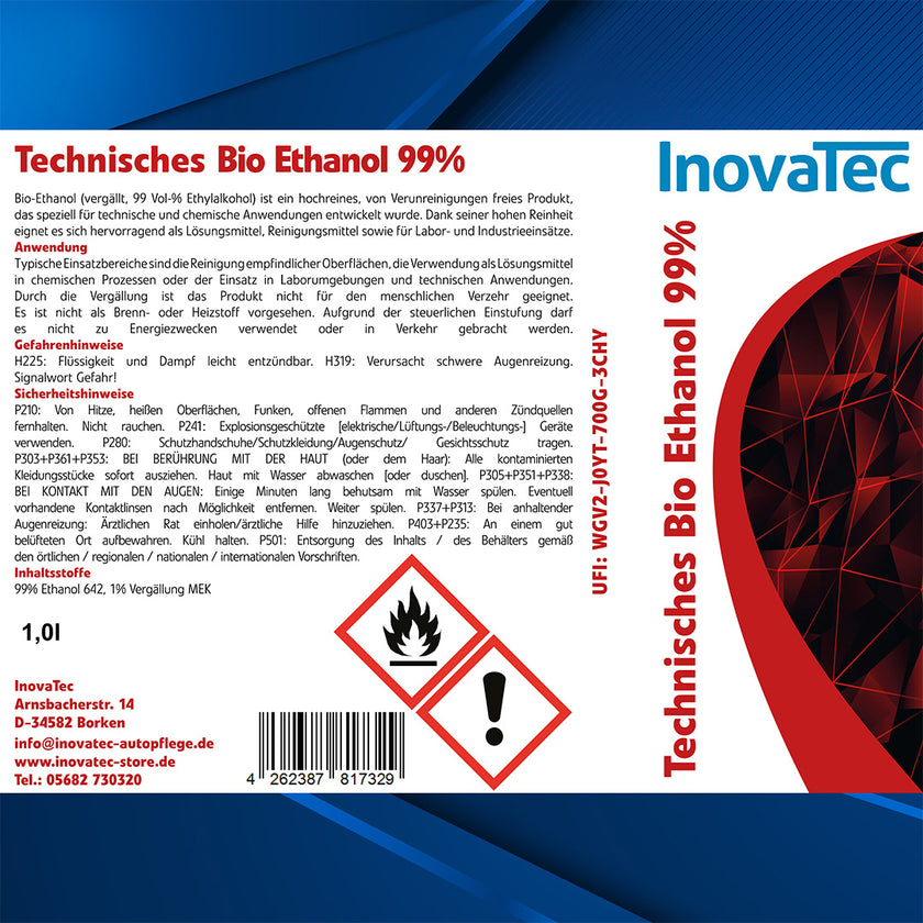 Technisches Bio Ethanol 99%