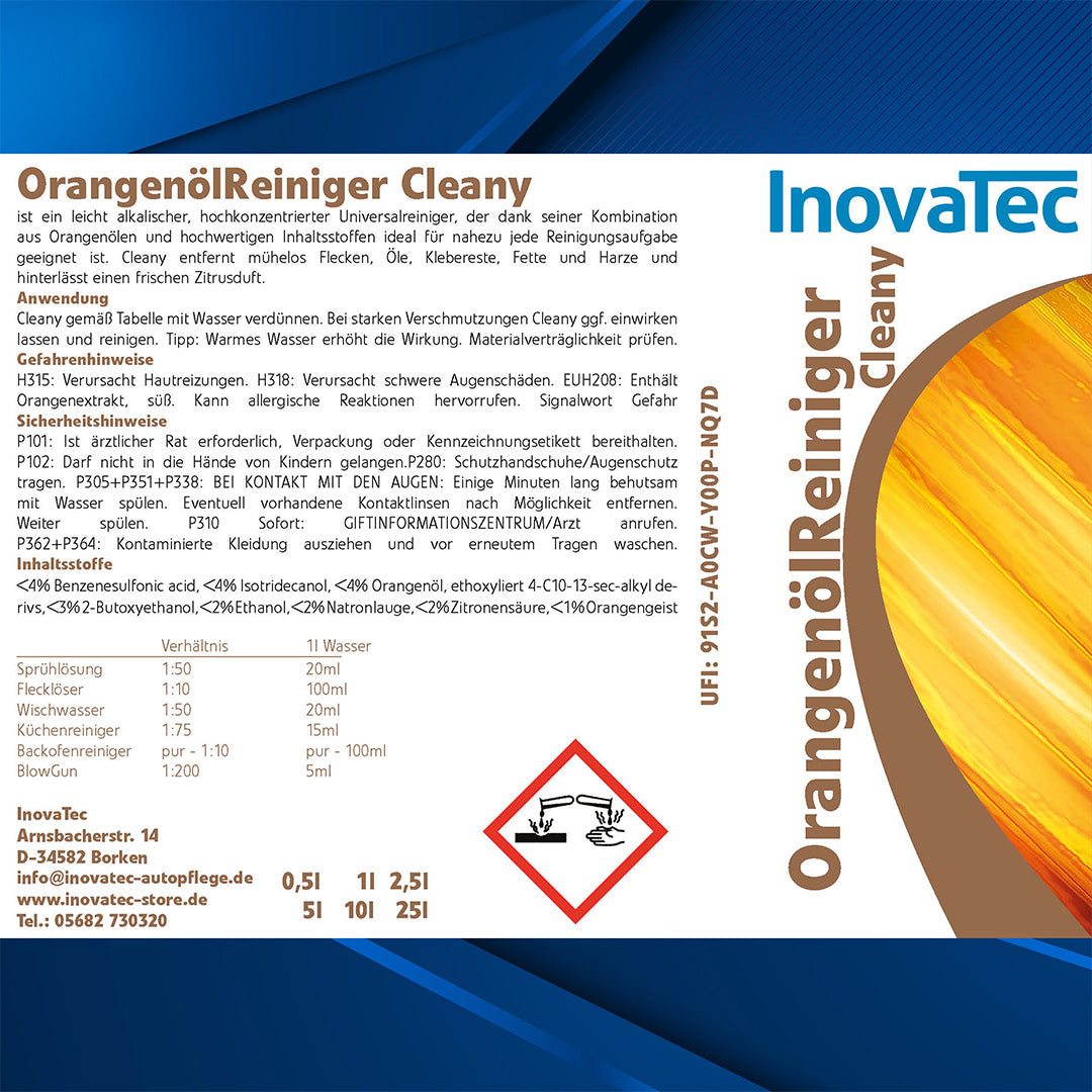 Cleany - Universal-Orangenölreiniger-Konzentrat