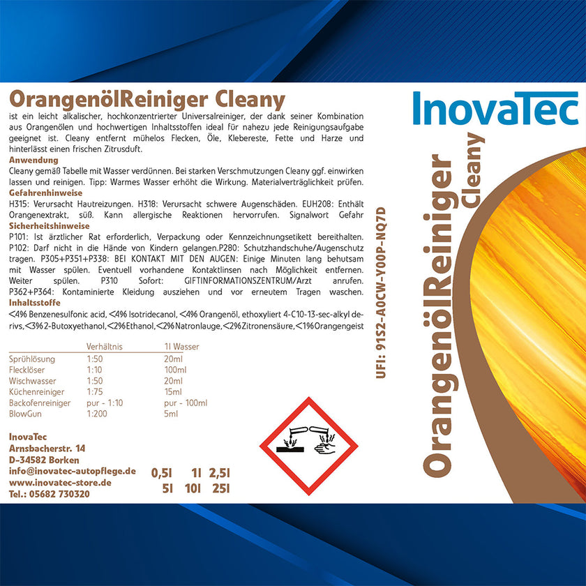 Cleany - Universal-Orangenölreiniger-Konzentrat