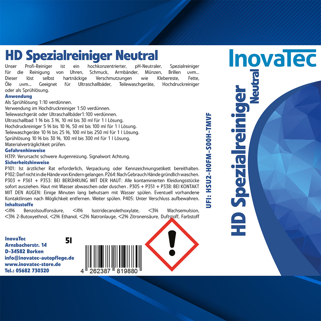 HD Spezialreiniger Neutral