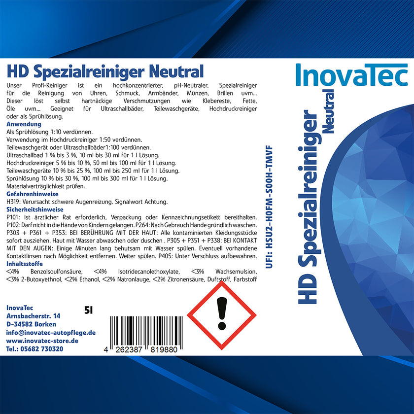 HD Spezialreiniger Neutral