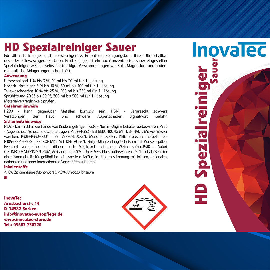 HD Spezialreiniger Sauer