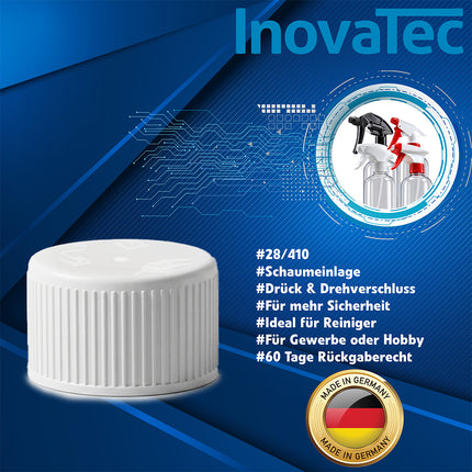 Drück & Dreh Verschluss HDPE natur 28/410