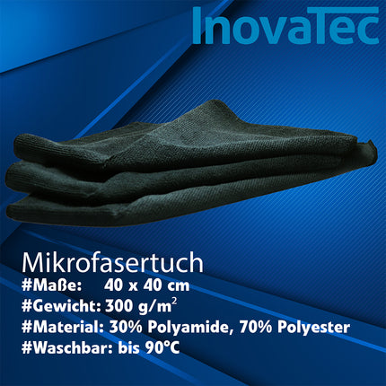 Mikrofaser Poliertuch Schwarz