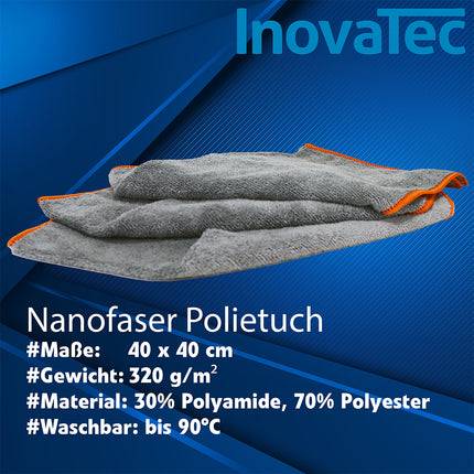 Nanofaser Poliertuch Grau